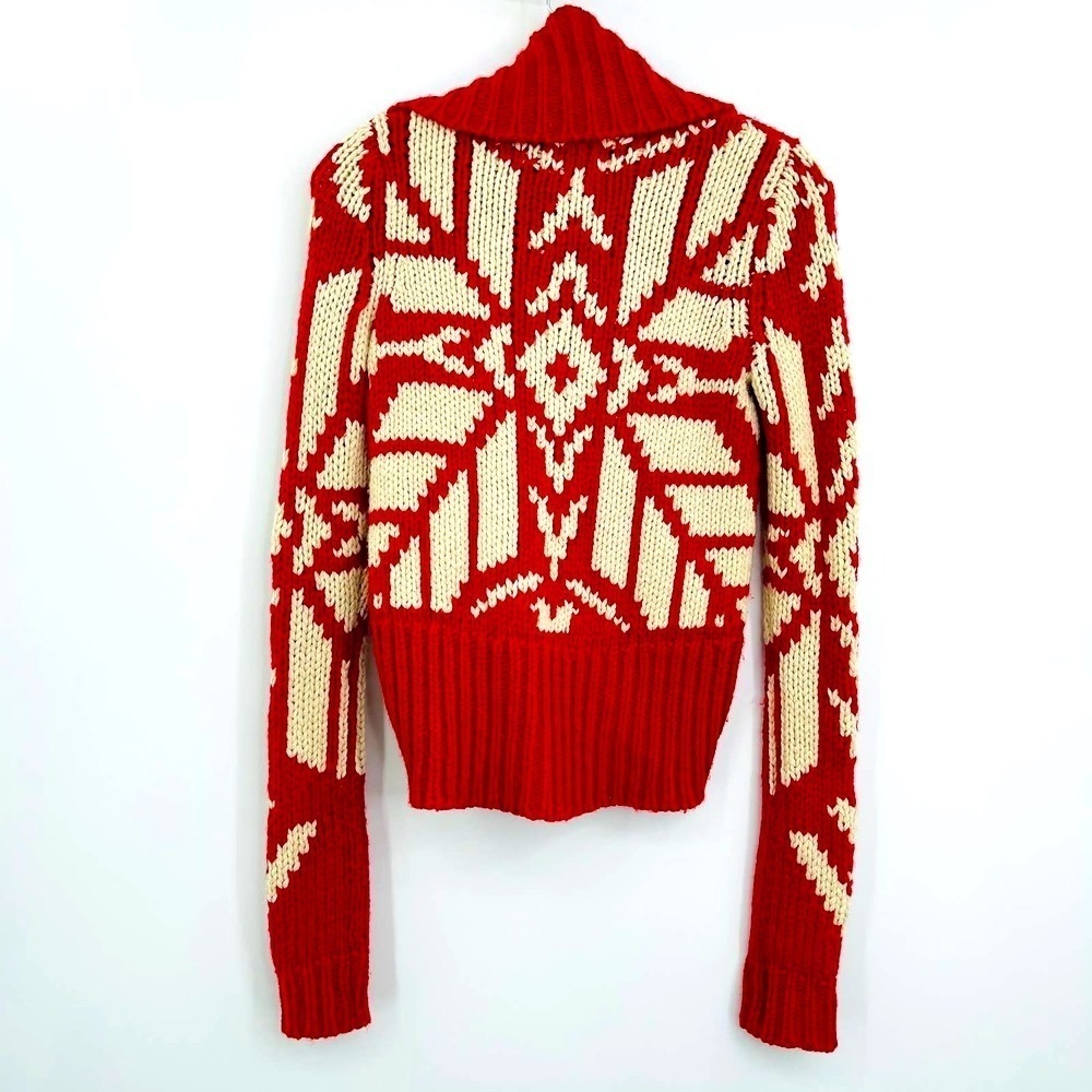 American Eagle Fair Isle Alpine Snowflake Shawl C… - image 2